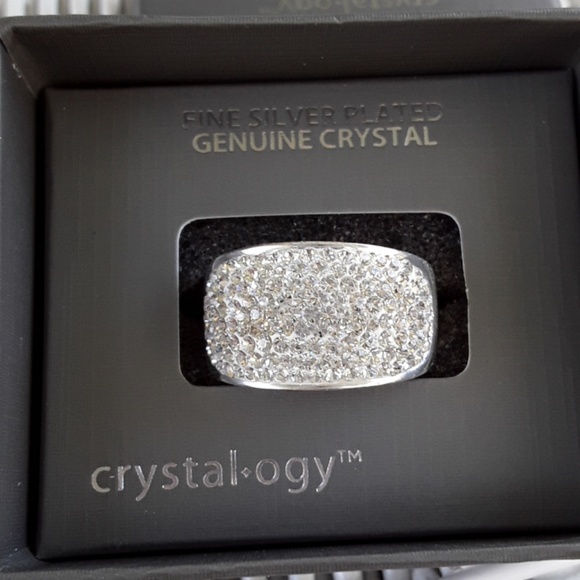 NWT Crystal-ogy Silver and Clear Crystal Ring - Picture 4 of 8